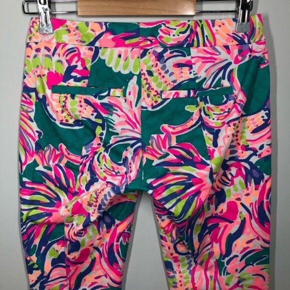 LILLY Pulitzer Kelly Ankle Length Pant in Safari Sighted Size 0 - Picture 8 of 9